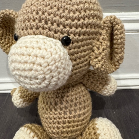 NWOT Handmade Crochet Monkey Plush Stuffed Animal - Picture 4 of 5